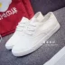Hoang dã cơ bản giày trắng nữ Hàn Quốc giày vải mùa hè thở giày thường giày sinh viên chic trắng giày phụ nữ giầy oxford nữ Plimsolls