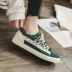 Ins board giày nữ chụp đường phố mùa hè vải màu xanh lá cây giày sinh viên Hàn Quốc phiên bản của phong cách Harajuku ulzzang giày thể thao hoang dã giày sneaker nữ Plimsolls