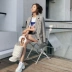 2018 kẻ sọc mới chic retro kẻ sọc nhỏ phù hợp với phần mỏng áo khoác của phụ nữ giản dị phù hợp với Hàn Quốc phiên bản của phù hợp với thủy triều