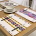 Gió quốc gia cotton linen nghệ thuật phương tây nơi mat cách nhiệt pad bữa ăn coaster bảng mat pad pad trà pad nhỏ bìa khăn bìa tùy chỉnh