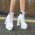 2017 mùa thu và mùa đông mới của Hàn Quốc punk boots siêu cao gót giày của phụ nữ đáy dày 15 CM ghét cao và dày của phụ nữ khởi động