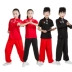 Quần áo biểu diễn võ thuật quần áo tập thể dục Tai Chi quần áo dài tay cotton học sinh tiểu học và trung học cơ sở Kung Fu Quần áo biểu diễn phong cách Trung Quốc - Trang phục trang phục biểu diễn thời trang cho bé Trang phục