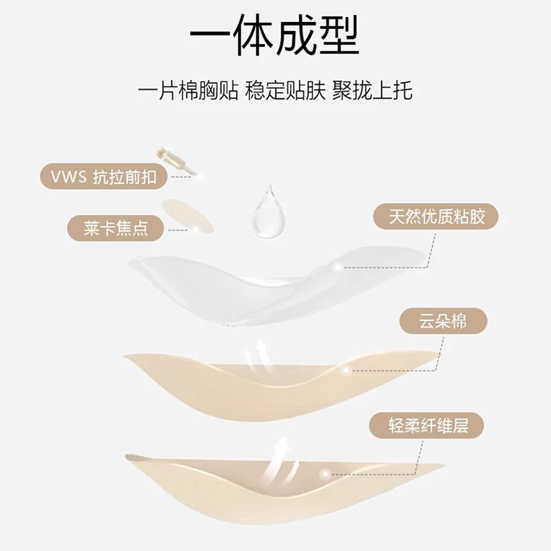 Silicone supporting nipple stickers, invisible small underwear