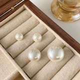 Демисезонные ретро изысканные серьги из жемчуга, яркий броский стиль, изысканный стиль, 2023