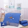 Bông mẫu giáo quilt ba mảnh thiết lập với lõi mùa xuân và mùa hè trẻ em của sáu mảnh nap giường nhỏ cotton bộ đồ giường bé chăn ga cho bé trai	