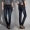 Cao co giãn cực lớn cộng với quần jean nhung nam rộng eo cao cộng với phân bón XL trung niên cộng với quần cotton dài ấm áp
