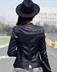 New đầu máy Slim nhỏ da của phụ nữ mùa xuân và mùa thu đoạn ngắn hoang dã Mu áo khoác Hàn Quốc phiên bản của phù hợp với áo khoác nữ xu hướng Quần áo da