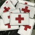 Ba lô Sticker Cờ Thêu Trung Quốc Red Flag Chữ Thập Đỏ Cứu Hộ Armband Chiến Tranh Wolf Velcro Có Thể Được Tùy Chỉnh miếng dán cố định quần áo Thẻ / Thẻ ma thuật