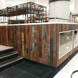 Старый корабль Троян Харбар с твердым деревом Фоны Стена Стена Гостиная Стенная Доска Дома СВОЙСТВА Современная китайская земля