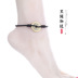 Nam và nữ sợi dây màu đỏ vòng chân Hàn Quốc phiên bản của gió quốc gia sợi dây màu đen vòng chân phụ kiện đơn giản chân sinh viên phụ kiện vòng các mẫu lắc chân bạc nữ đẹp Vòng chân