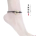 Nam và nữ sợi dây màu đỏ vòng chân Hàn Quốc phiên bản của gió quốc gia sợi dây màu đen vòng chân phụ kiện đơn giản chân sinh viên phụ kiện vòng