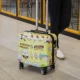 vali kéo cao cấp Vali lên máy bay Spring Airlines 14 inch, Vali xe đẩy mini nhỏ 12 inch dành cho nữ, Hộp mật khẩu hoạt hình 16 inch có logo tùy chỉnh túi du lịch nữ