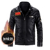 Đặc biệt hàng ngày mùa thu và mùa đông da nam ngắn pu leather jacket cộng với nhung xe máy dịch vụ air force chuyến bay phù hợp với kích thước lớn áo khoác Quần áo lông thú