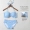 Màu xanh nữ tính ba điểm nhỏ ngực áo tắm spa chia hai tấm thép tập hợp bikini - Bikinis