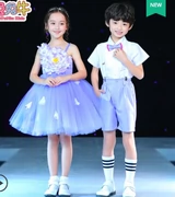 Trang phục trẻ em mới cho bé gái công chúa tutu hợp xướng yếm phù hợp với nam giới Ngày thiếu nhi Trang phục biểu diễn - Trang phục