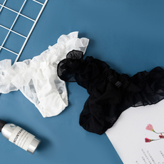 Трусы 可爱内裤女雪纺花边纯色少女短裤 OTHER