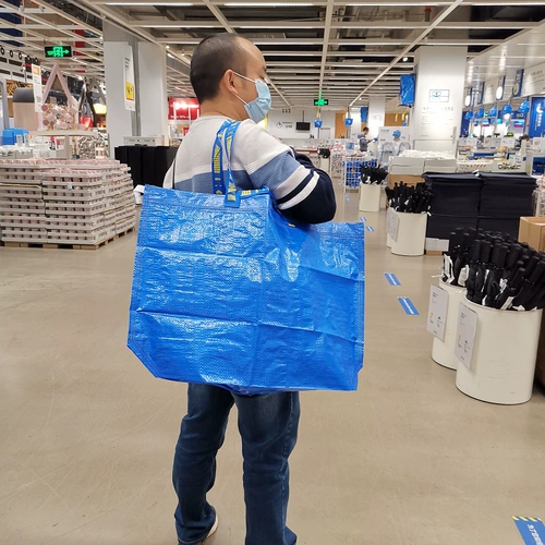 Ikea, плетеный экологичный шоппер для переезда, сумка для льда