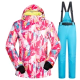 Зимний лыжный костюм, водонепроницаемый ветрозащитный лыжный комплект для взрослых, увеличенная толщина, большой размер