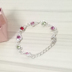 Hàn quốc phiên bản của đơn giản đồ trang sức nhỏ ngọt ngào dễ thương bốn lá clover sinh viên vòng tay thời trang hoang dã đèn flash kim cương tim bracelet trang sức Vòng đeo tay Clasp