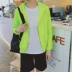Mùa hè quần áo chống nắng người đàn ông thở của chiếc áo khoác mỏng trong suốt mặt trời bảo vệ quần áo của nam giới Hàn Quốc phiên bản của tự trồng tr ... vest nam Áo khoác