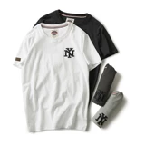 Вымойте и втирайте волосы! Пули, футболки для внешней торговли, мужчины, хвост на вышивном круге с помощью шейного круга