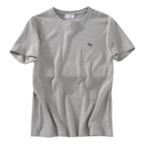 Хлопковая летняя однотонная футболка для отдыха, короткий рукав