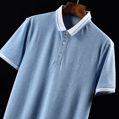 (Трансграничная торговля), летняя футболка с коротким рукавом для отдыха, футболка polo, с вышивкой