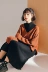 [Giải phóng mặt bằng giá] Hồng Kông phong cách đáy áo len Hàn Quốc phiên bản của phiên bản Hàn Quốc của hai mảnh bộ lỏng lẻo của áo len mỏng thời trang nữ trung niên Áo len