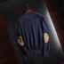 Mùa thu và mùa đông đơn giản Áo len cashmere cổ chữ V mới cho nam áo len màu rắn da lộn nhung lót gà hình trái tim