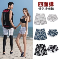 Quần áo đi biển nhanh khô quần dài nam kích thước lớn lỏng lẻo quần lót boxer năm điểm quần short phụ nữ ngày lễ quần thường - Quần bãi biển 	quần đi biển giá	