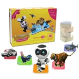 Волшебная энциклопедия, карточки, познавательные карты раннего образования, трехмерный динозавр, игрушка, дополненная реальность, зоопарк, 3D