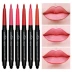 Lip liner bút son môi bút chống thấm nước kéo dài giữ ẩm đích thực không đánh dấu tranh móc môi bút chì màu nude mờ - Bút chì môi / môi lót