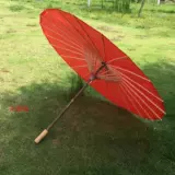 Красное шелковое украшение, танцующий реквизит, классический зонтик