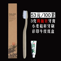 Чувствуя зубную щетку соломенной пшеницы [100 комплектов]