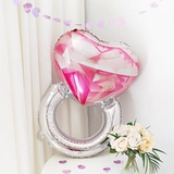 Большое кольцо в форме сердца, воздушный шар на день Святого Валентина