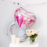 Большое кольцо в форме сердца, воздушный шар на день Святого Валентина