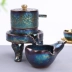 Bộ ấm trà bán tự động đặc biệt khi chạy máy xay đá lười hoàn thành bộ trà Kung Fu - Trà sứ bộ tách trà cao cấp Trà sứ