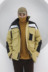 Charlie UNCLE dài dụng cụ áo khoác nam mùa đông Hàn Quốc phiên bản của xu hướng quá khổ quần áo bông khảm Bông