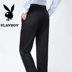 Playboy quần nam lỏng thẳng trung niên phù hợp với quần nam lụa kinh doanh bình thường nóng mùa xuân và mùa hè phần mỏng Suit phù hợp