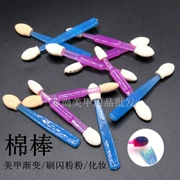 Công cụ Nail Gradient Cotton Sponge Hai mặt Smudge Brush Brush Nail Gradient Pen Makeup Brush Đặc biệt Bán nóng - Công cụ Nail