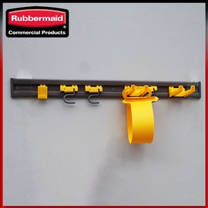 [Rubbermaid乐柏美 保洁工具贮存架 清洁工具拖把扫把收纳FG199300]