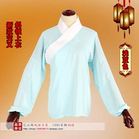 Голубой верхний верхний воротник (вымытый хлопок)