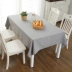 Màu trơn bền và bẩn vải bông mềm bàn đơn giản hiện đại bàn ăn hình chữ nhật vải bàn cà phê vải có thể được tùy chỉnh Khăn trải bàn