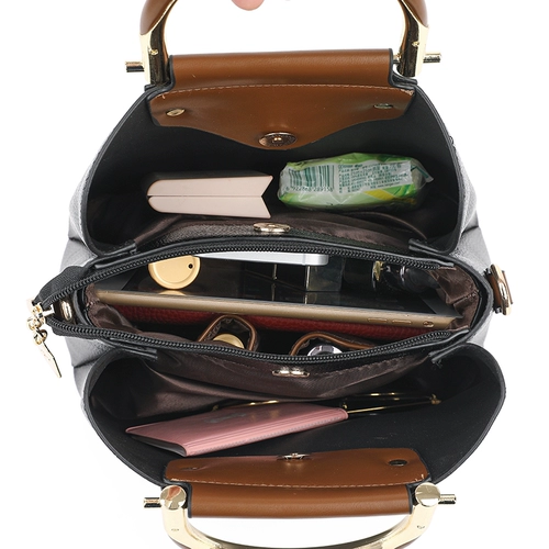 Модная кожаная сумка через плечо, коллекция 2023, из натуральной кожи