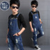 Quần yếm denim cho bé trai 8 chiếc quần dài trẻ em mùa xuân và mùa hè mới 13 bé trai quần dài 15 tuổi - Quần jean quần áo trẻ em Quần jean