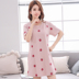 Nightdress nữ mùa hè bông ngắn tay váy phần mỏng lỏng kích thước lớn phim hoạt hình sinh viên đồ ngủ phụ nữ nhà dịch vụ mùa hè váy đầm thiết kế cao cấp Đêm đầm