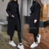 18 mùa xuân và mùa đông mới dày hoang dã lỏng áo len dài nữ trên đầu gối Hàn Quốc phiên bản của 呢 loại áo len Trung bình và dài Coat