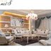 Nội thất phòng khách tối giản châu Âu Sofa vải tùy chỉnh 3 + 2 + 1 bàn cà phê gỗ nguyên khối đôi 旆 Tủ tivi nọi thất thông minh Bộ đồ nội thất