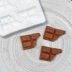 3 khối sô cô la sữa bánh silicone khuôn kẹo mềm sô cô la nhỏ giọt trang trí khuôn - Tự làm khuôn nướng