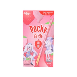 Печенье glico/Glico Superfine Pocky с декором со вкусом клубники 55г